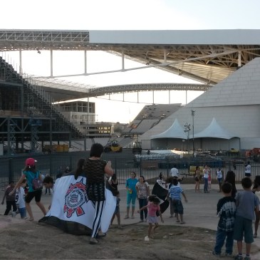 Het WK-stadion in São Paulo in mei 2014