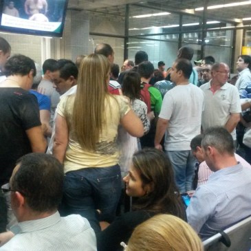 Chaos op het vliegveld van São Paulo