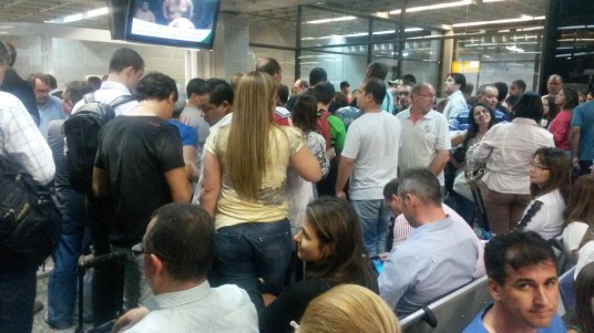 Chaos op het vliegveld van São Paulo