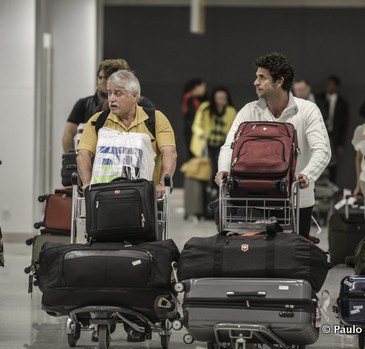 Brazilianen reizen vaak met veel bagage