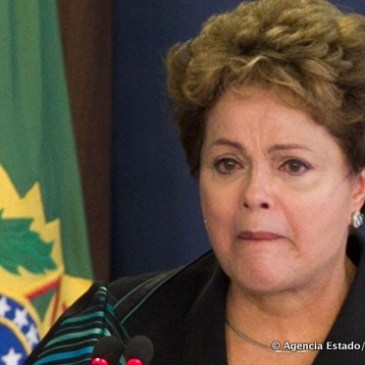 Dilma Rousseff tijdens haar toespraak