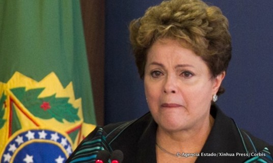 Dilma Rousseff tijdens haar toespraak